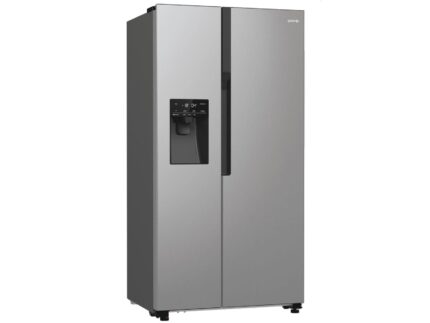 Gorenje NRS9EVX Kühl-Gefrier-Kombination, Side-by-side mit LED-Display, IceMaker, NoFrost, Volumen 562 Liter - Edelstahl Inox