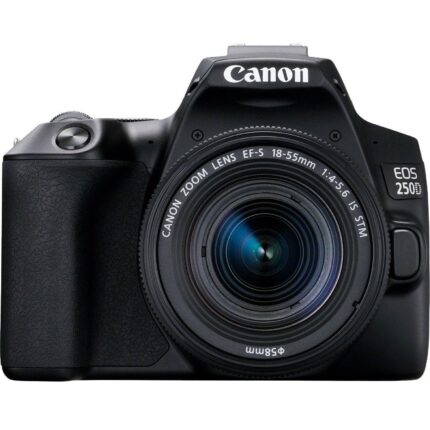 CANON EOS 2000D Spiegelreflexkamera, 24.1 Megapixel, Full HD, Objektiv (EF-S 18-55 mm IS II), WLAN, Schwarz