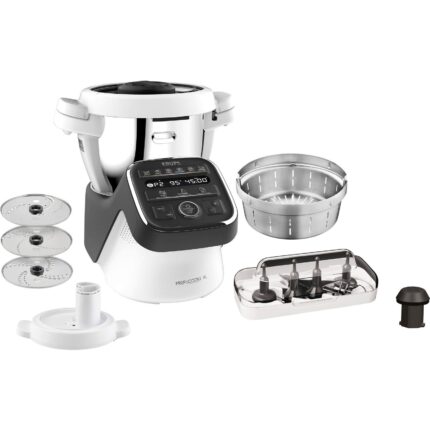 Krups HP50A8 Prep&Cook XL Küchenmaschine mit Kochfunktion, 1550 W, 4,5 l Schüssel